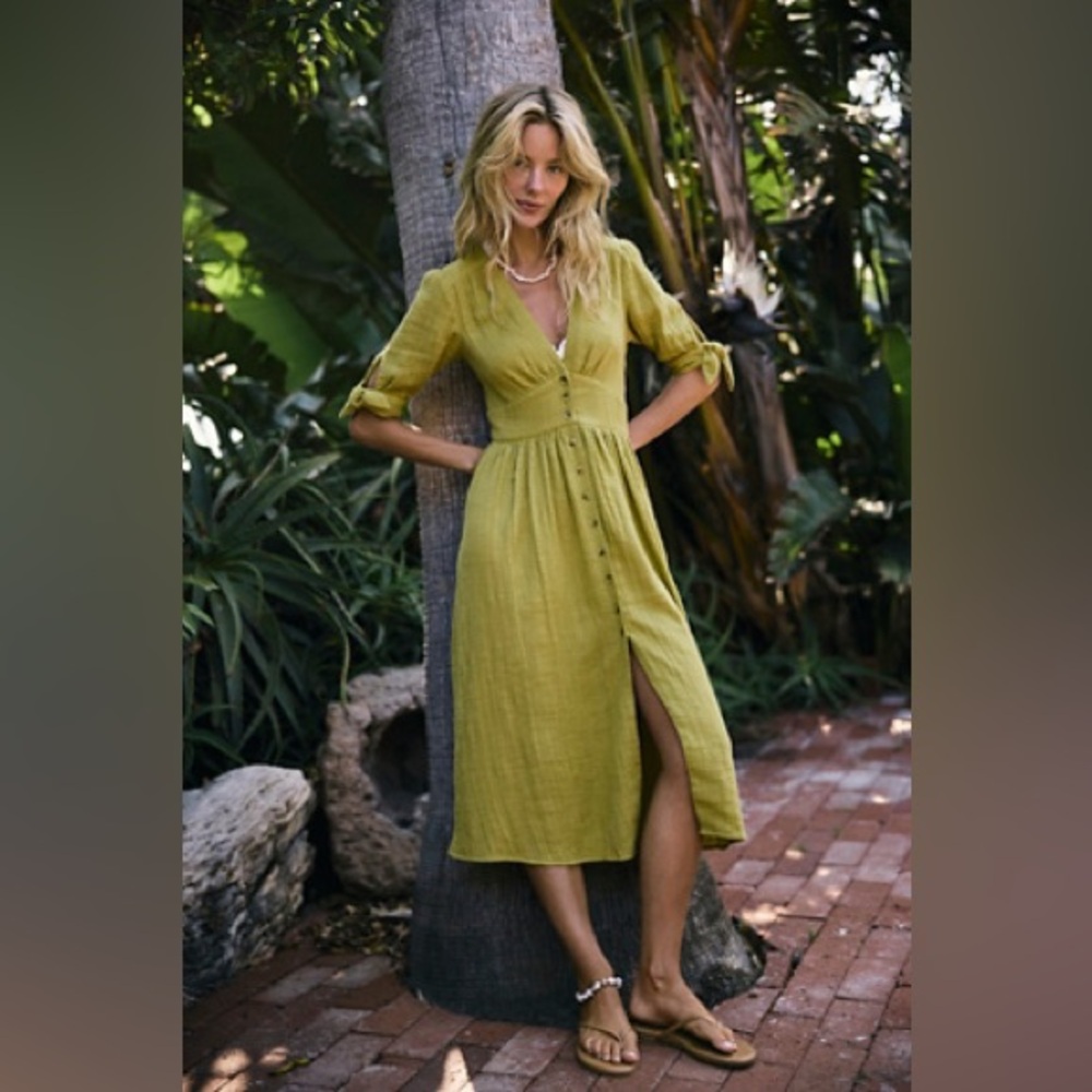 Free People Love Of My Life Midi Dress - Picture 3 of 8